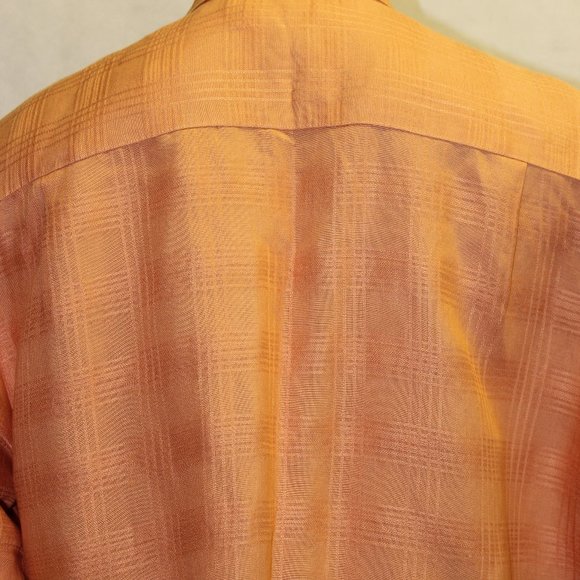 Havanera Co. Men's Orange Casual Button Down Shirt - Picture 4 of 7